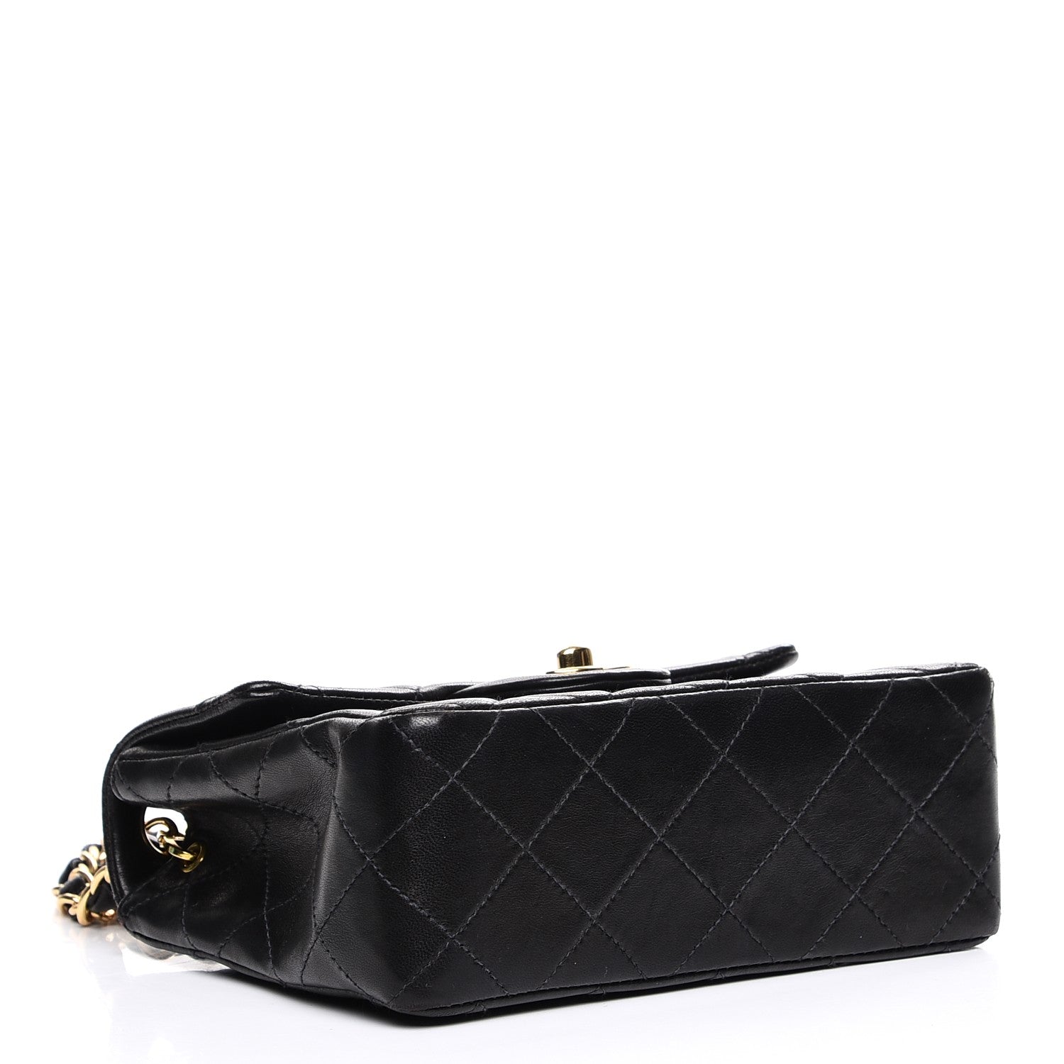 Chanel Lambskin Quilted Mini Square Flap Black 4 of 7