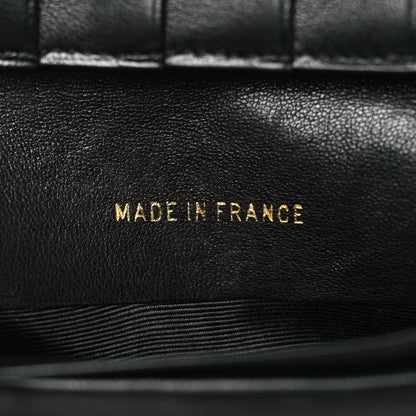 Chanel Lambskin Diamond Stitched French Wallet Black 7 of 8