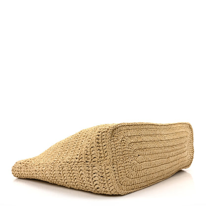 Saint Laurent Raffia Rive Gauche Tote Natural 4 of 10
