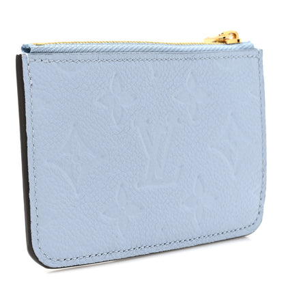 Louis Vuitton Empreinte Monogram Zipped Romy Card Holder Bleu Nuage 3 of 7