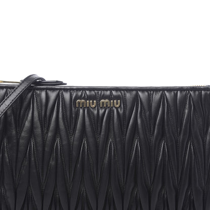 Miu Miu Nappa Matelasse Crossbody Black 8 of 10