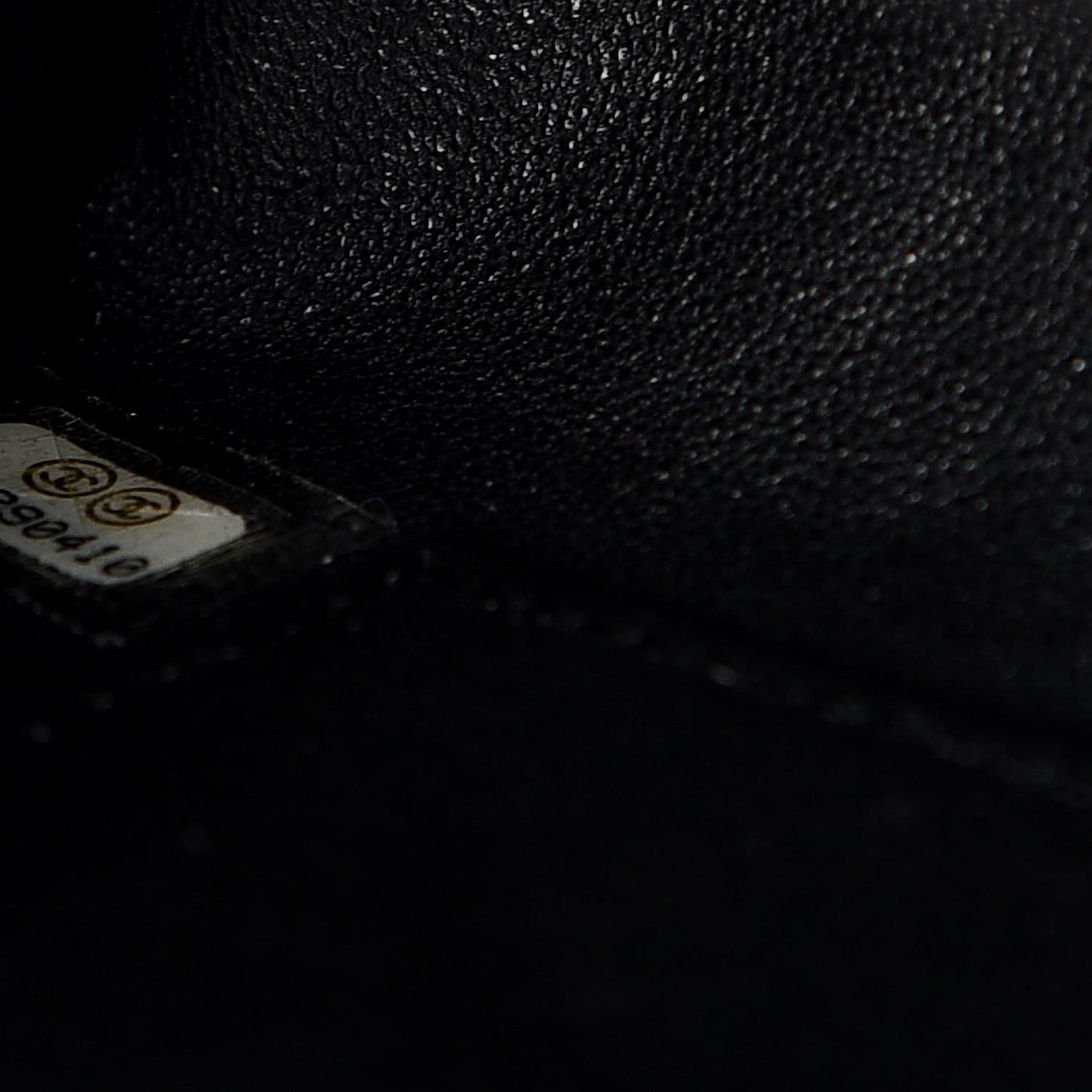 Caviar Lizard Quilted Small Coco Handle Flap Black