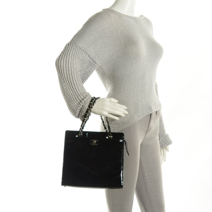 Chanel Patent Shoulder Bag Black 2 of 9