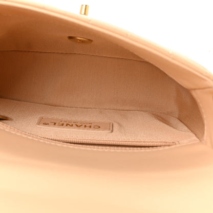 Chanel Lambskin Quilted CC Coin Flap Bag Beige 5 of 10
