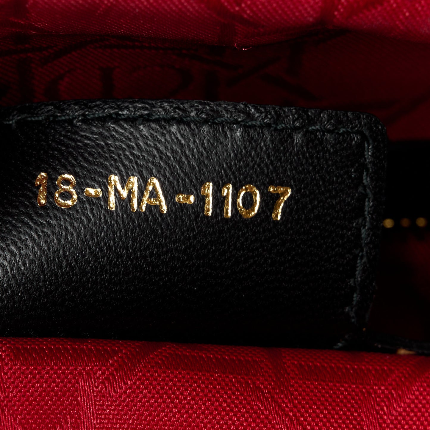 Lambskin Cannage Large Lady Dior Black