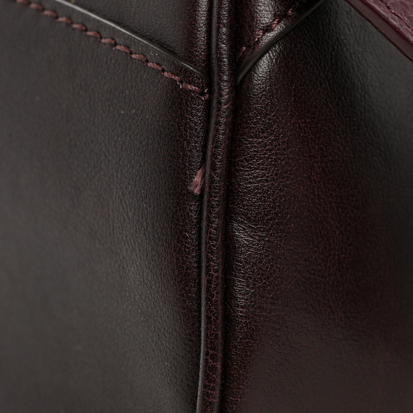 Smooth Calfskin Charms Bowling Bag Perfect Plum