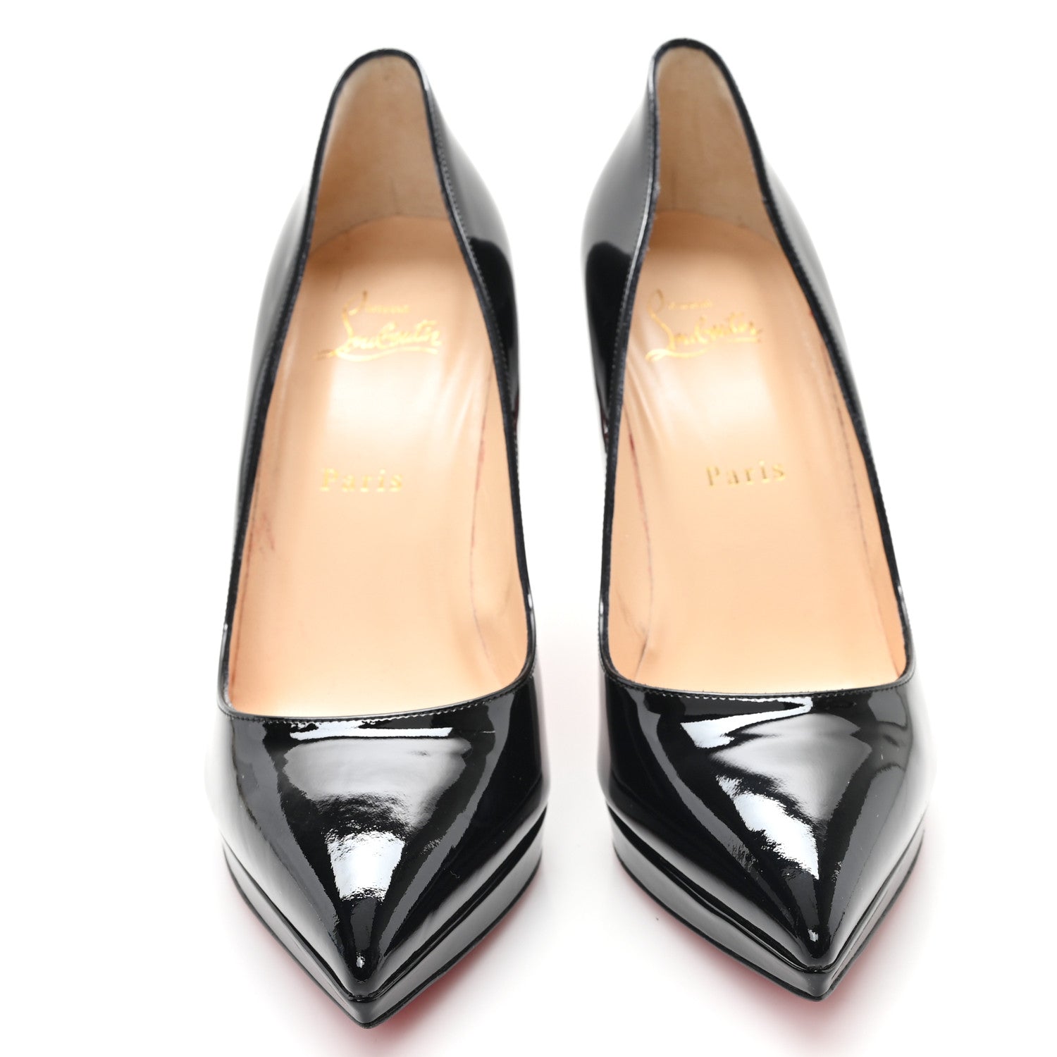 Christian Louboutin Patent Pigalle Plato 100 Pumps 39 Black