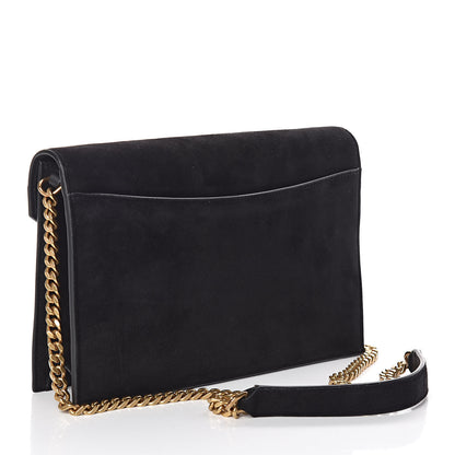 Saint Laurent Suede Calfskin Monogram Le Sept Chain Bag Black 3 of 8
