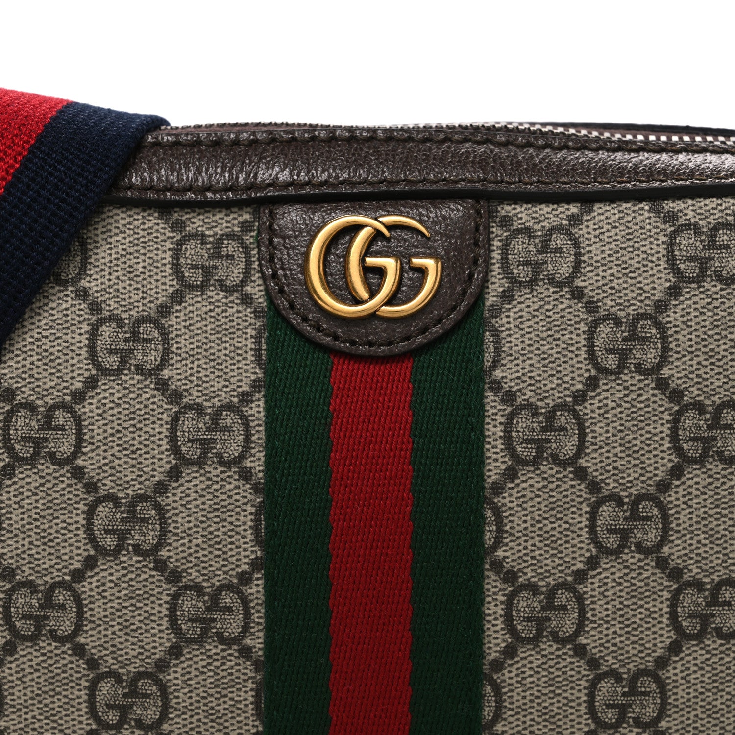 Gucci GG Supreme Monogram Textured Dollar Calfskin Web Ophidia