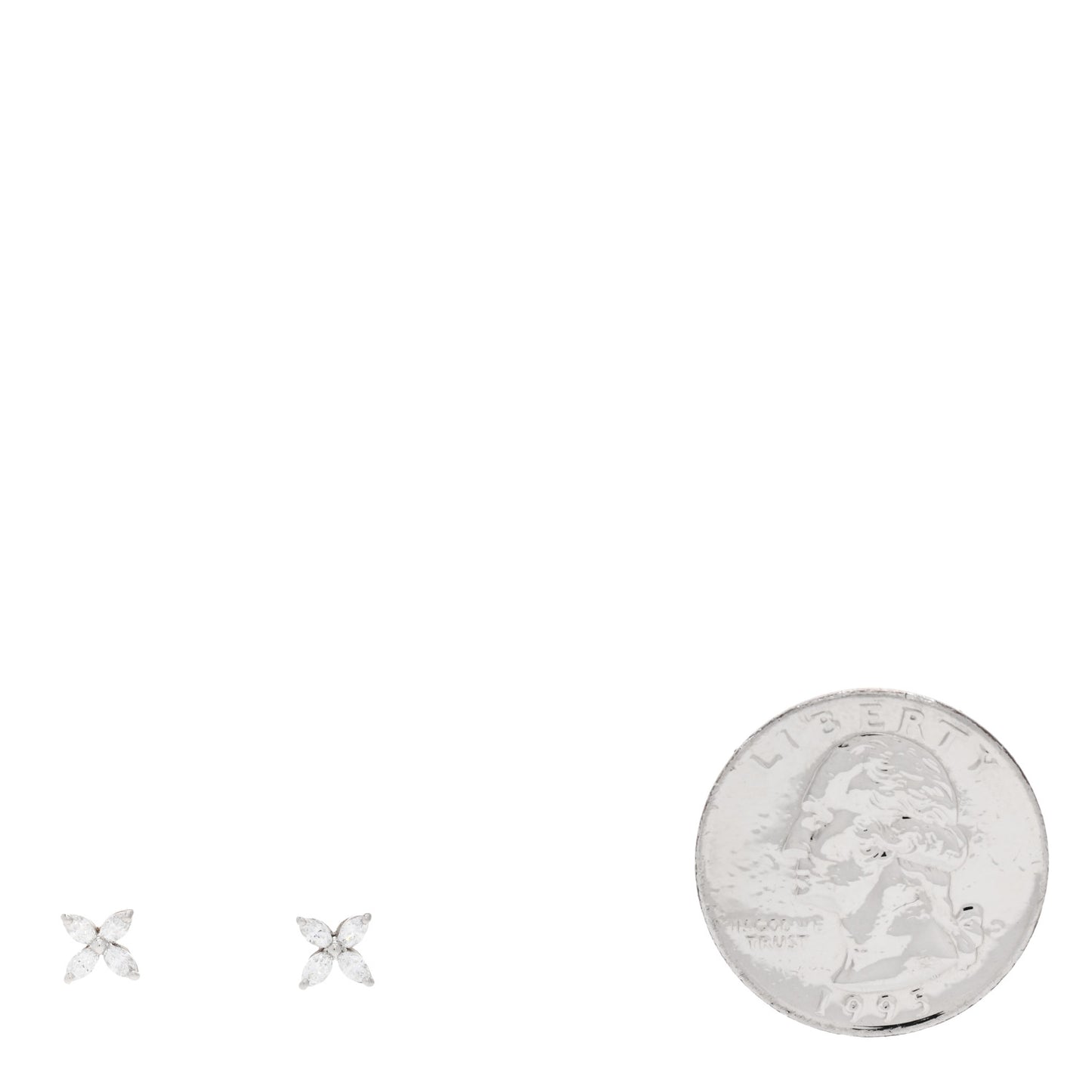 Platinum Diamond .19ct Mini Victoria Earrings