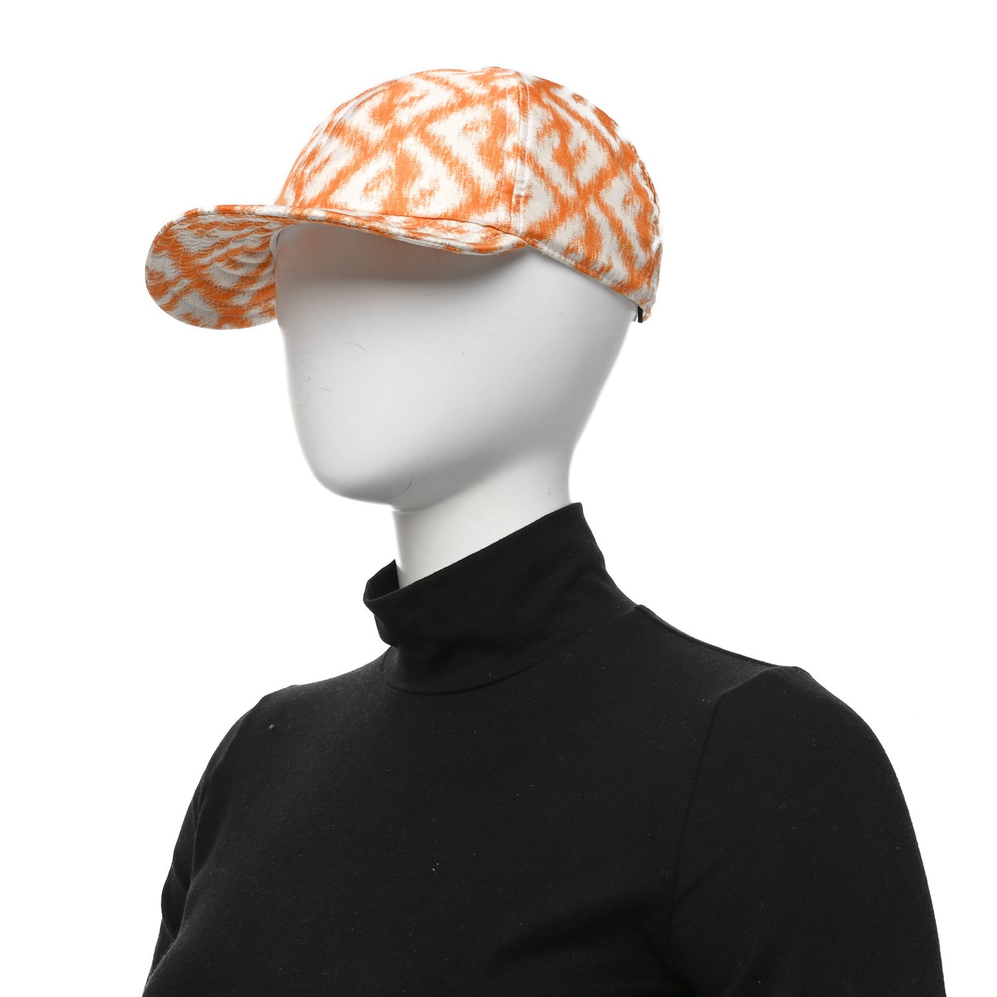 Silk Baseball Hat Arancio White