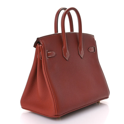 Hermes Togo Birkin 25 Sienne 3 of 11