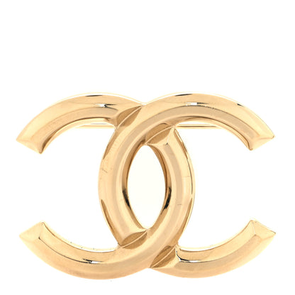Chanel Metal CC Brooch Light Gold 1 of 4