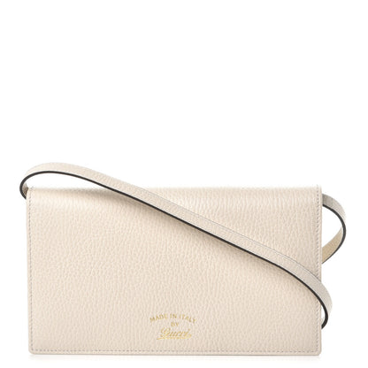 Gucci Dollar Calfskin Mini Swing Wallet Bag Mystic White 1 of 9
