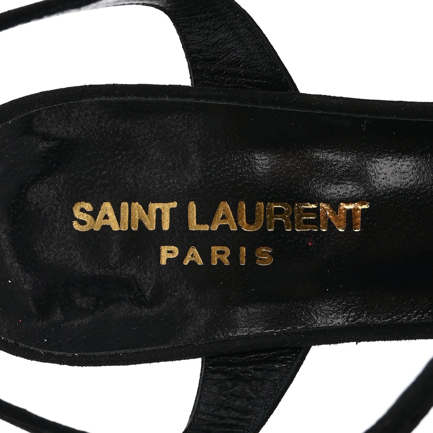 Suede Bianca 85 Platform Sandals 37 Black