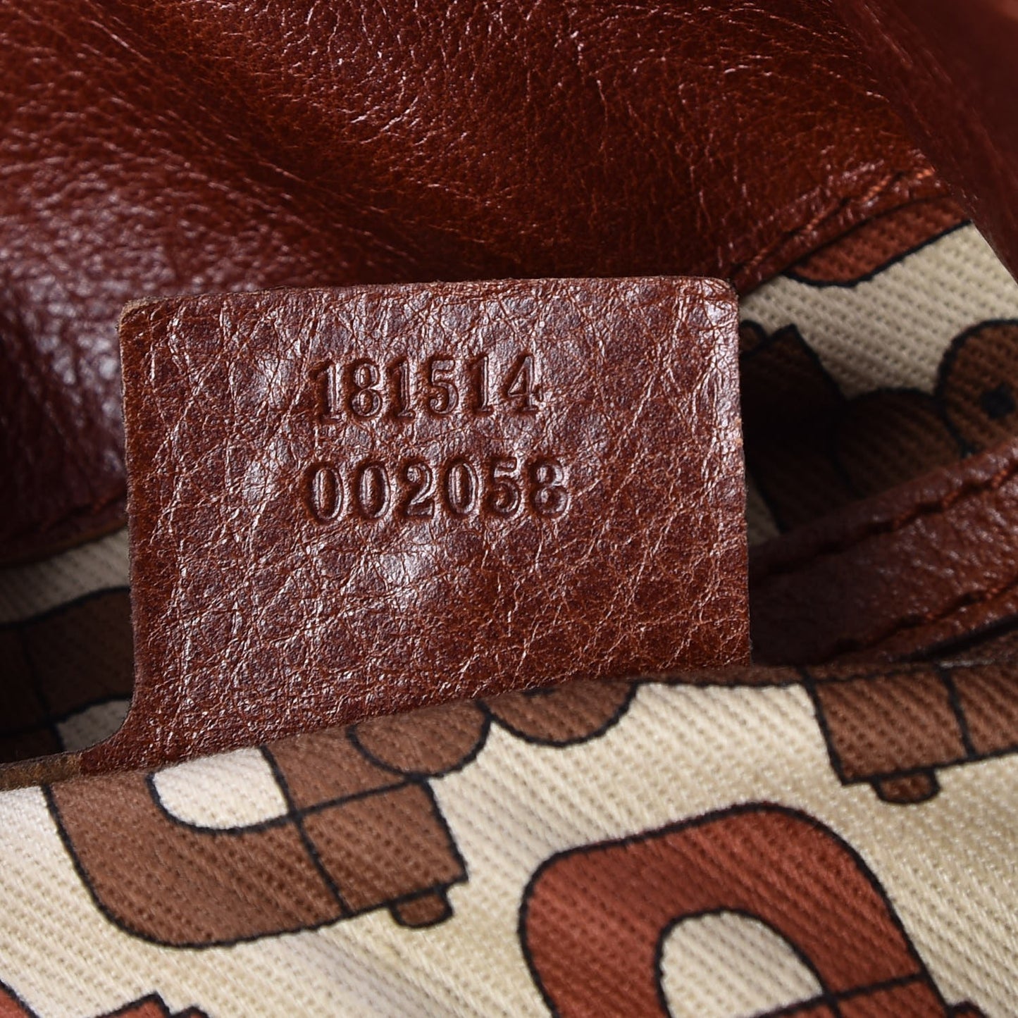 Calfskin Guccissima Trim Large Signoria Hobo Brown