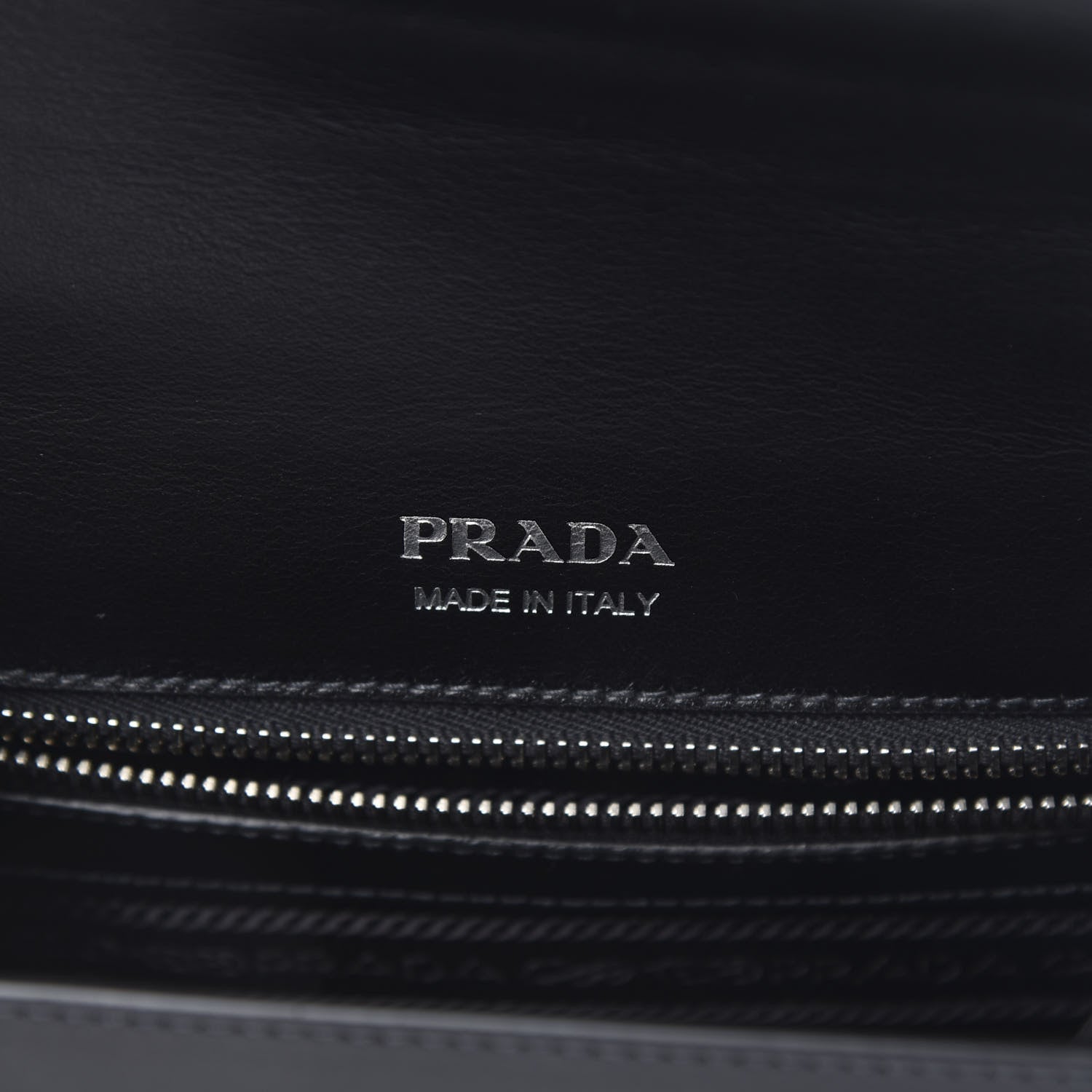 Prada City Calfskin Saffiano Studded Cahier Bag Black 6 of 10