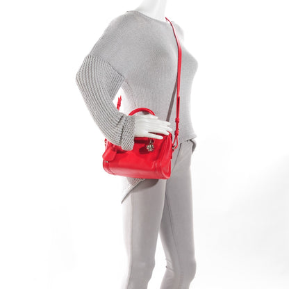 Alexander McQueen Pebbled Calfskin Mini Padlock Tote Red 2 of 9