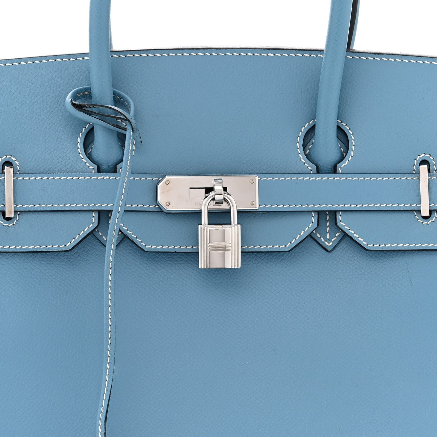 Epsom Birkin 35 Blue Jean