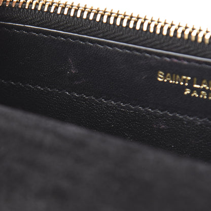 Saint Laurent Laminated Calfskin Classic Monogram Kate Tassel Chain Wallet Green 11 of 15