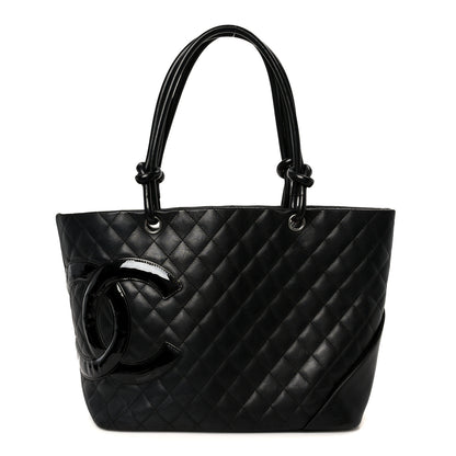 Chanel Calfskin Quilted Large Cambon Tote Black 1 of 10