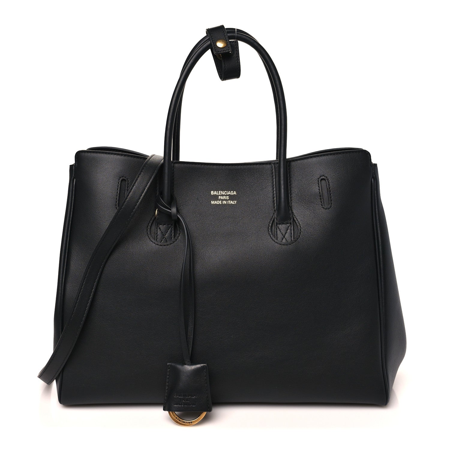 Balenciaga Smooth Calfskin Hampton Carry All Bag Black 1 of 10