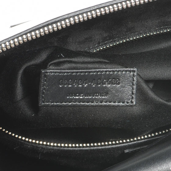 Leather Studded Duffle 6 Black