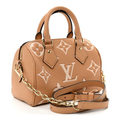 Louis Vuitton Empreinte Monogram Giant Speedy Bandouliere 20 Arizona Creme 3 of 9