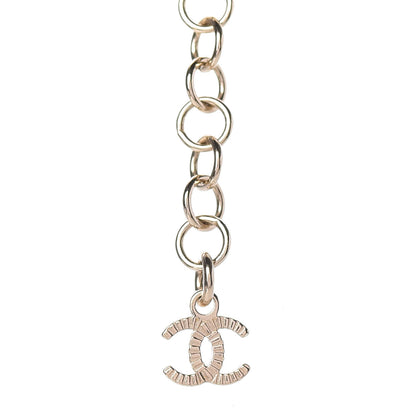 Chanel Pearl Crystal Chain CC Necklace Gold 7 of 7