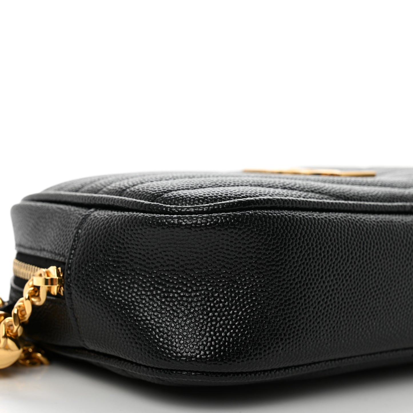 Grain De Poudre Matelasse Monogram Mini Lou Camera Bag Black