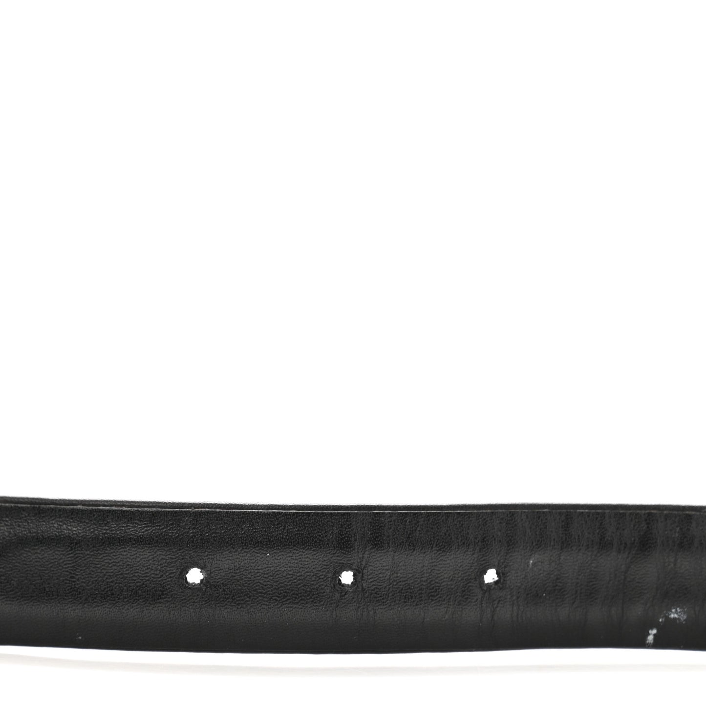 Lambskin Chain Square Buckle Belt 70 28 Black