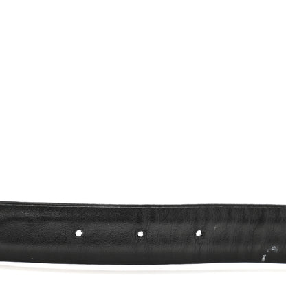 Chanel Lambskin Chain Square Buckle Belt 70 28 Black 4 of 8