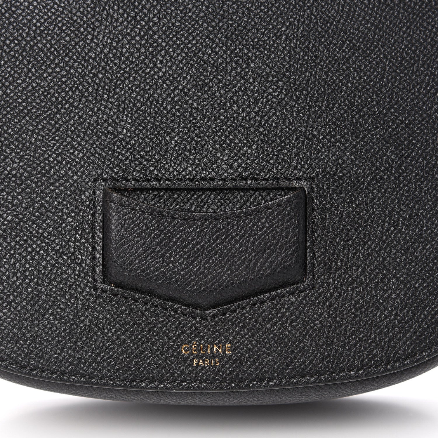 Celine Grained Calfskin Small Trotteur Black 7 of 12