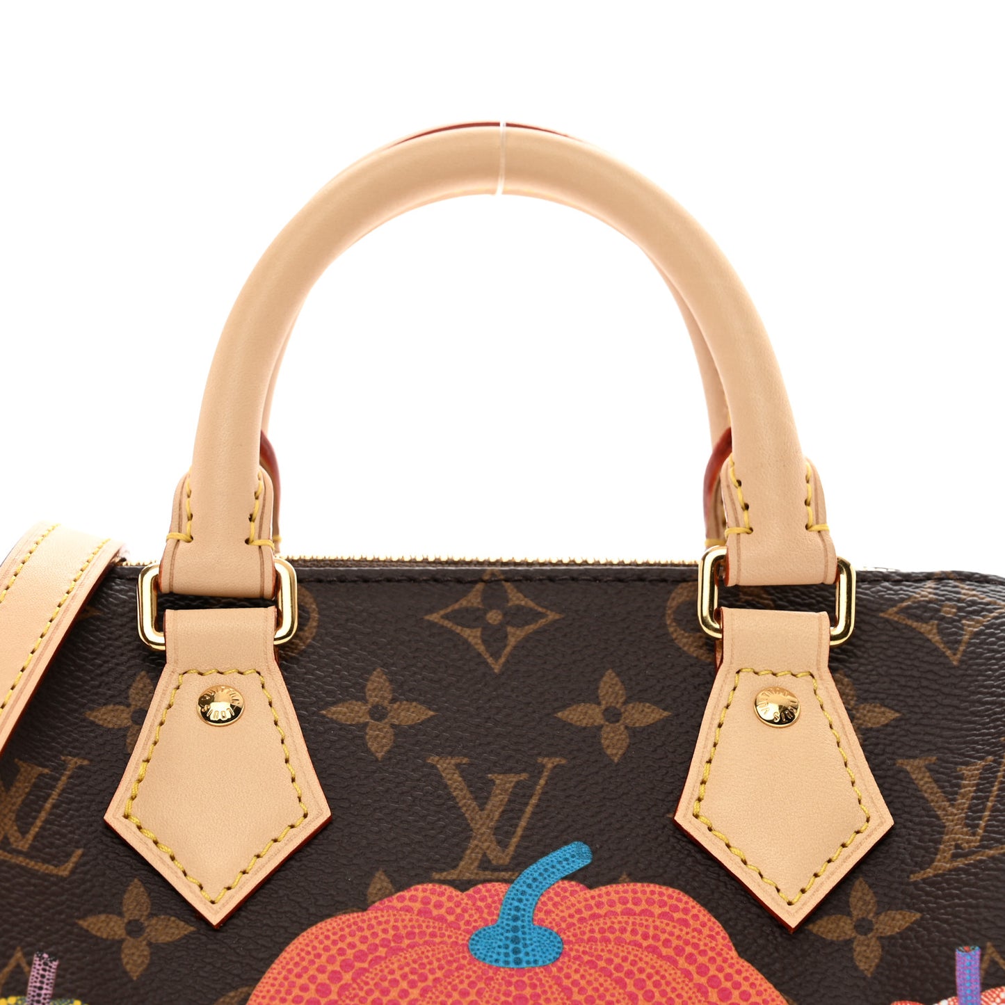 LV X YK Monogram Pumpkins Speedy Bandouliere 20