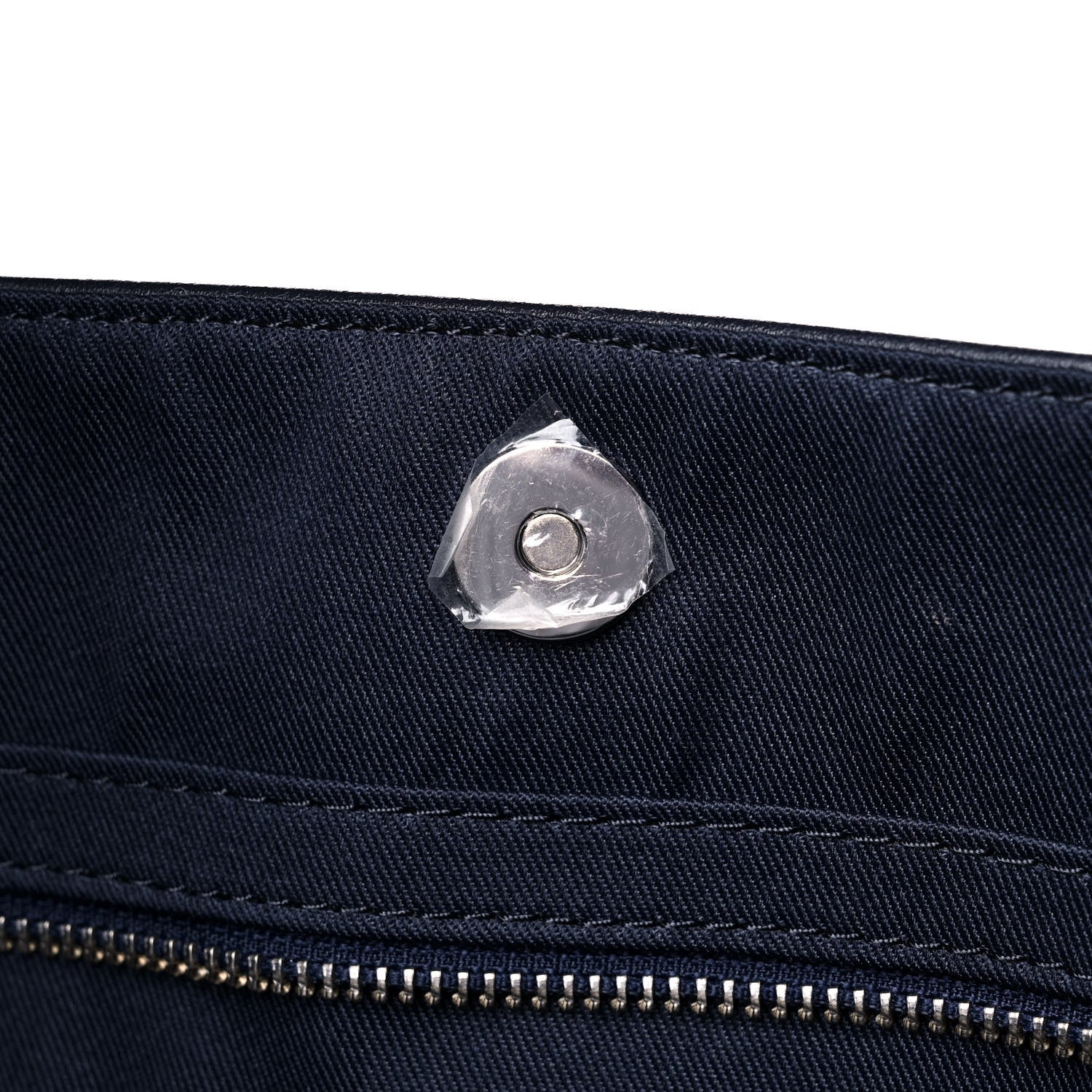 Telfar Vegan Leather Large Shopping Bag Navy 13 of 15