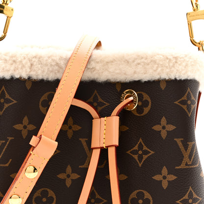 Louis Vuitton Monogram Shearling Cozygram Neonoe BB 8 of 10