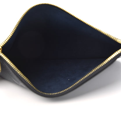 Louis Vuitton Empreinte Monogram Giant Neverfull MM Pochette Black 5 of 6