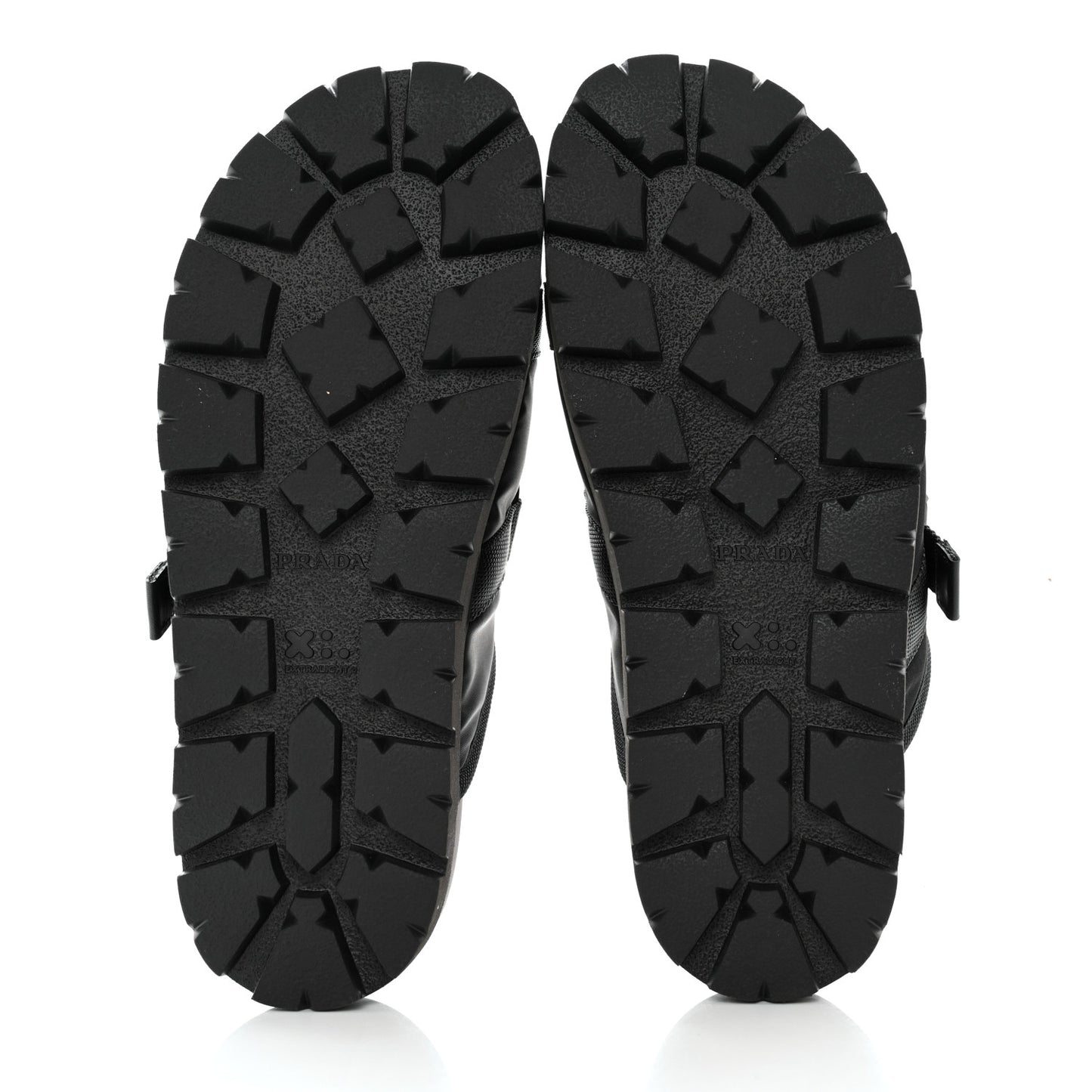 Nylon Logo Slide Sandals 8 Black