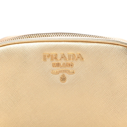 Prada Metallic Saffiano Belt Bag Gold 10 of 10