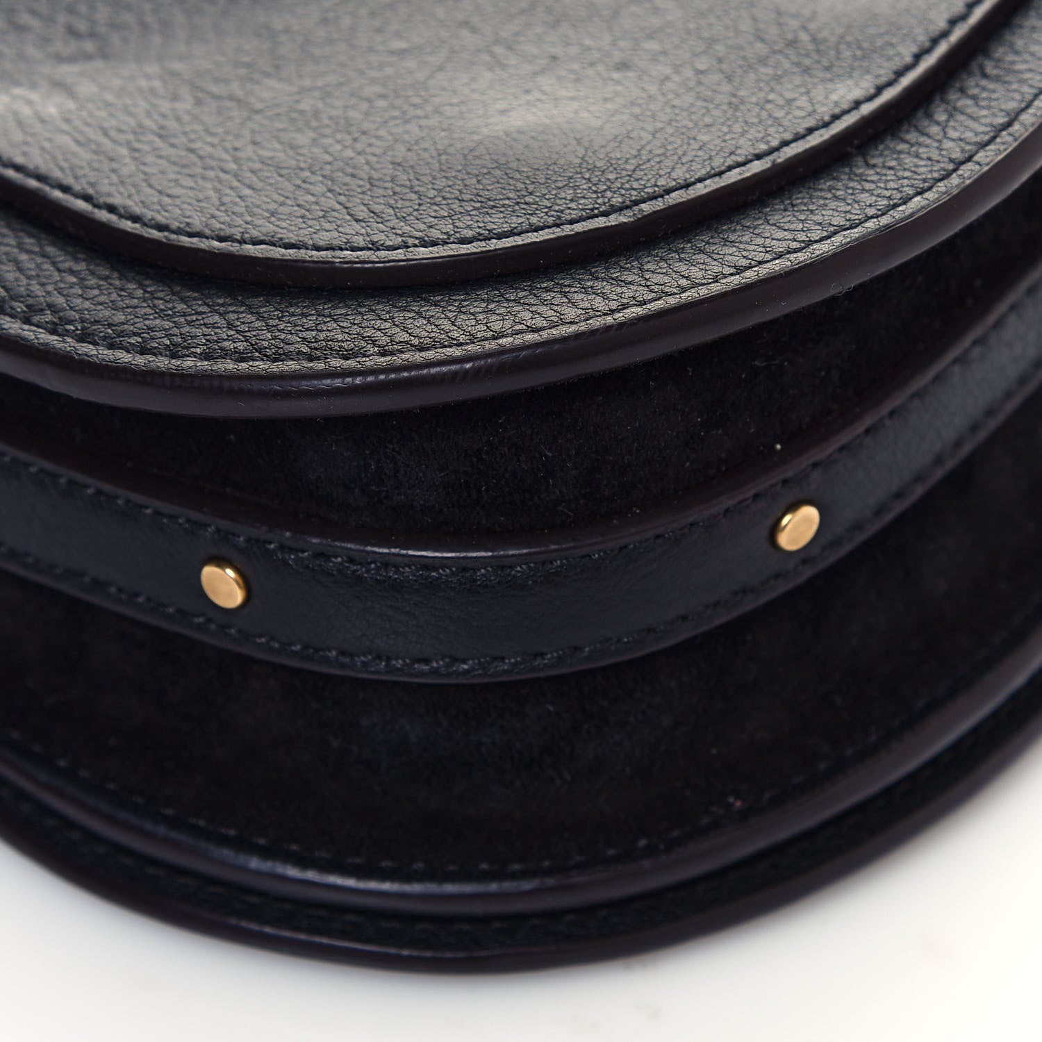 Chloe Calfskin Suede Small Nile Bracelet Bag Black 10 of 18