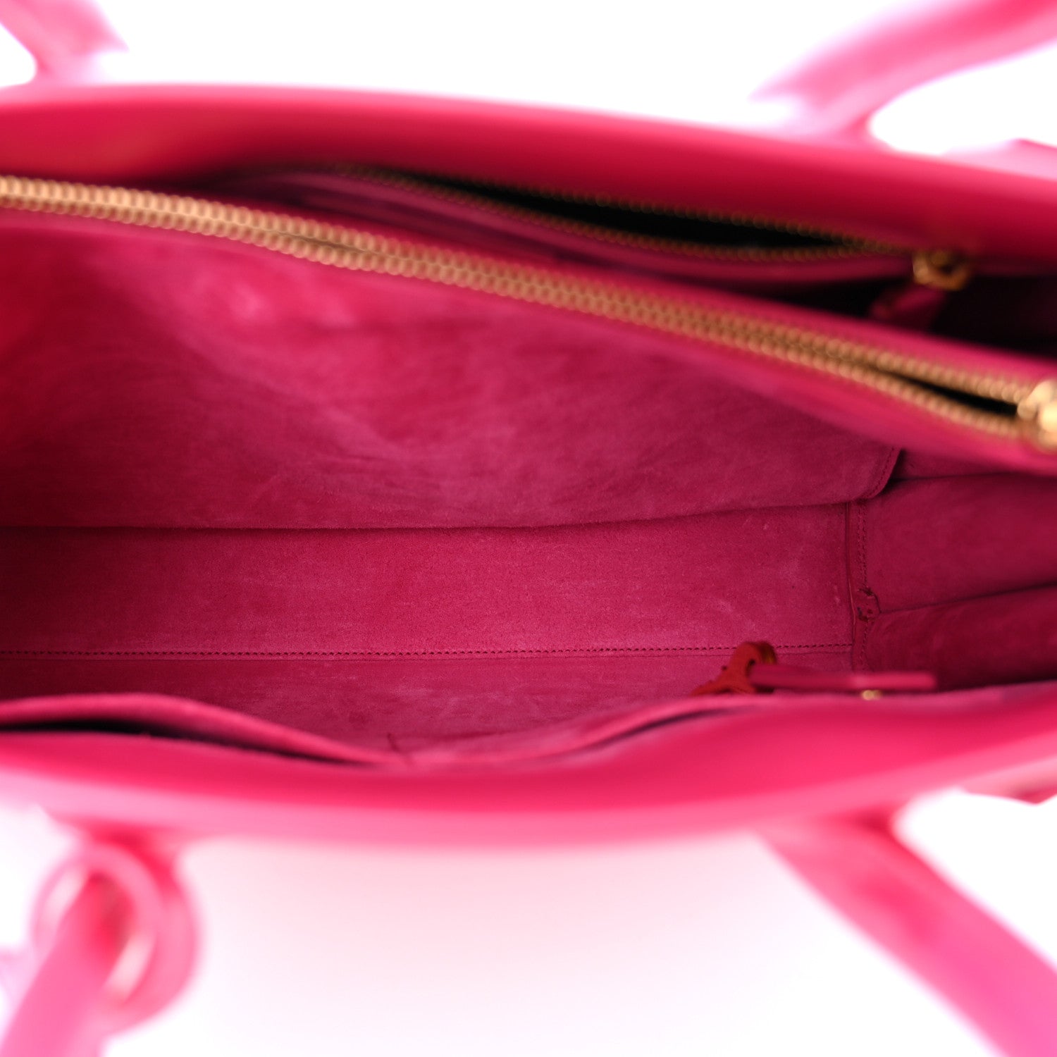 Saint Laurent SAINT LAURENT Calfskin Small Sac De Jour Lipstick Fuchsia 5 of 10