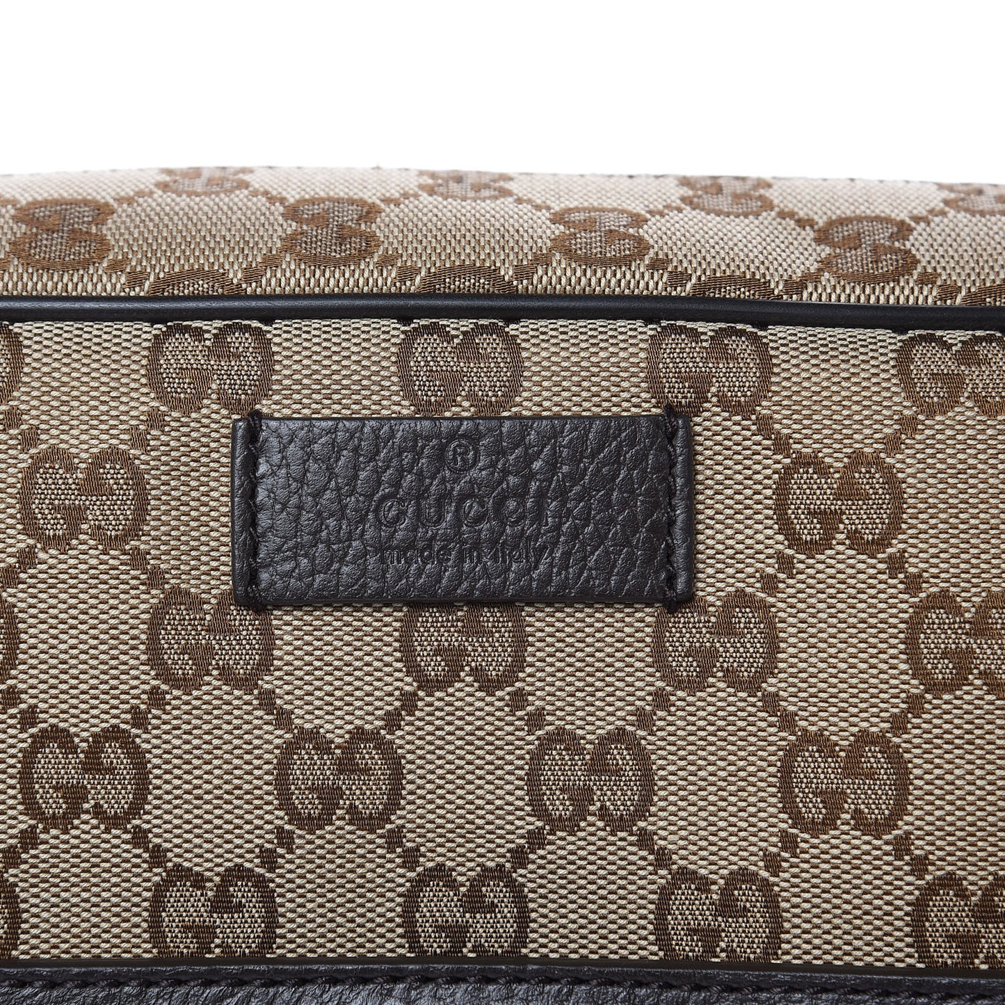 Monogram Dollar Calfskin Large Camera Case Beige Ebony Testa di Moro Marrone Scuro