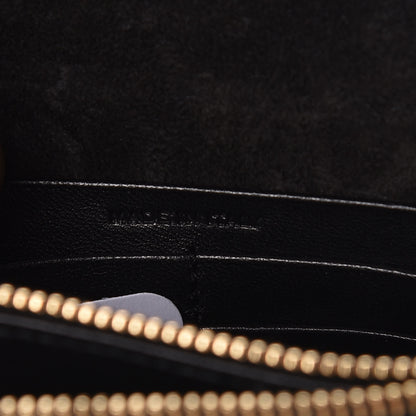 Saint Laurent Laminated Calfskin Classic Monogram Kate Tassel Chain Wallet Green 9 of 10