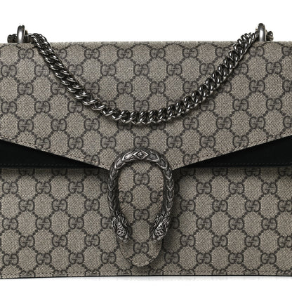 Gucci GG Supreme Monogram Medium Dionysus Shoulder Bag Black 8 of 13