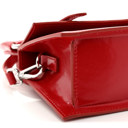 Jacquemus Glazed Calfskin Le Chiquito Boucle Moyen Red 8 of 11