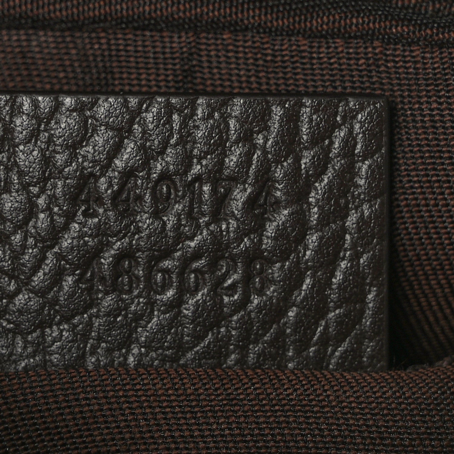 Gucci Monogram Dollar Calfskin Belt Bag Beige Ebony Testa di Moro Marrone Scuro 7 of 9