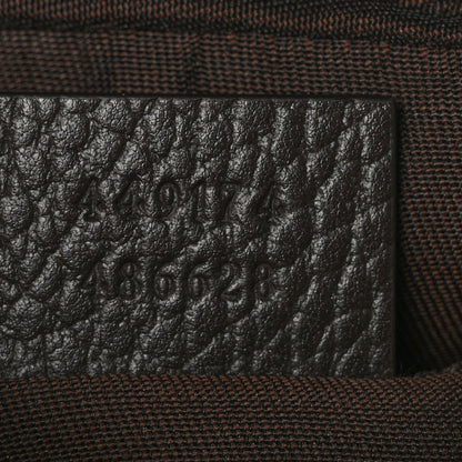 Gucci Monogram Dollar Calfskin Belt Bag Beige Ebony Testa di Moro Marrone Scuro 7 of 9