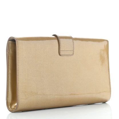 Saint Laurent Textured Patent Classic Y Ligne Clutch 3 of 9
