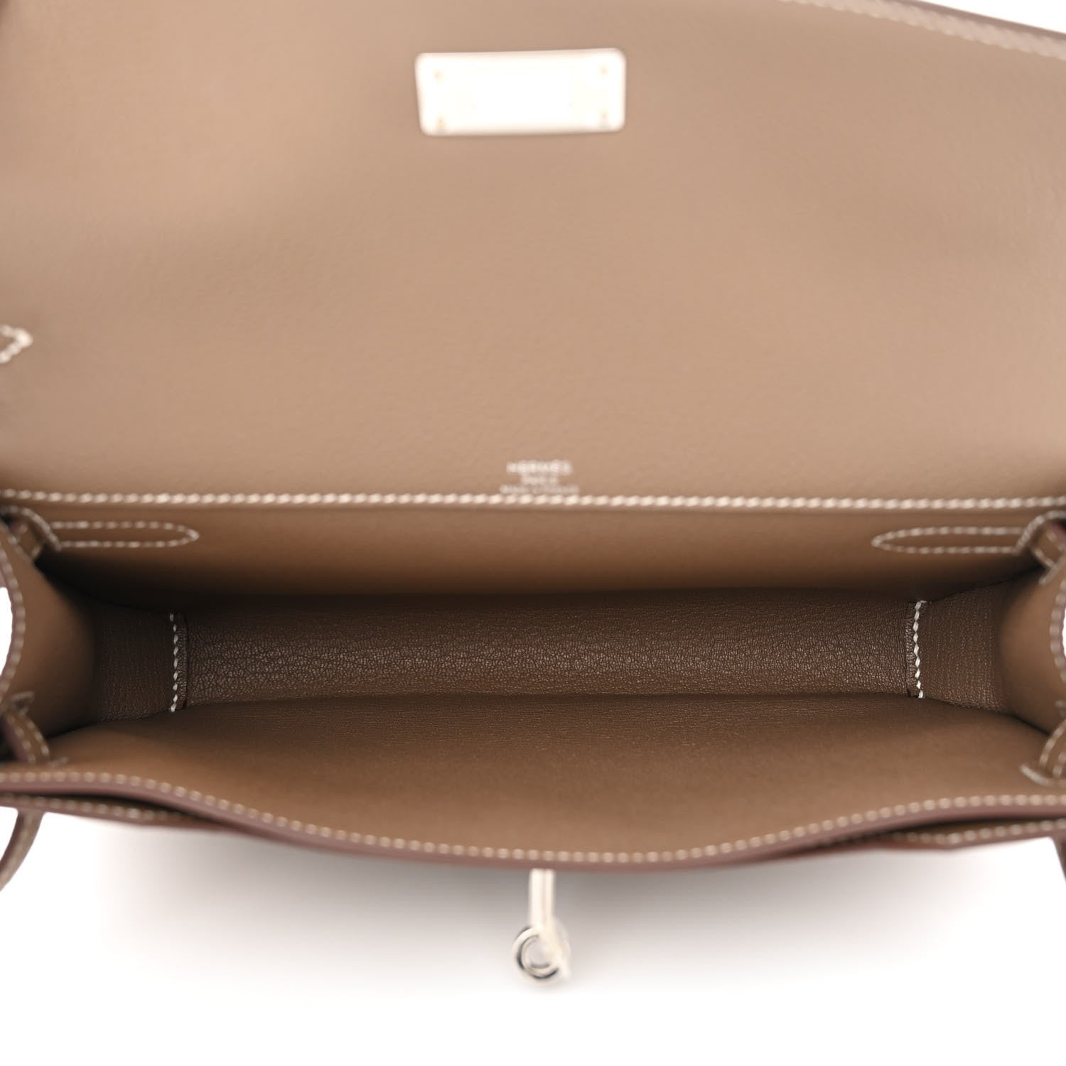 Hermes Togo Kelly Depeches 25 Pouch Etoupe 5 of 11