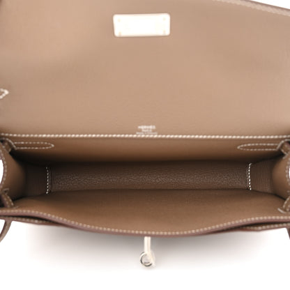 Hermes Togo Kelly Depeches 25 Pouch Etoupe 5 of 11